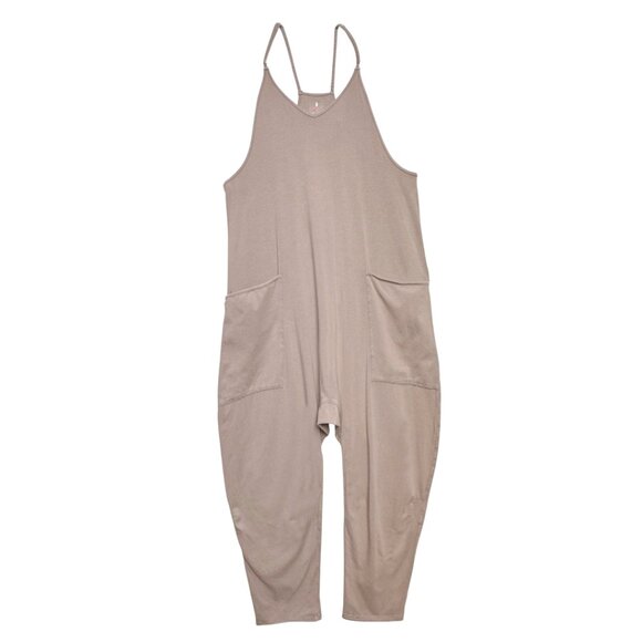 FP MOVEMENT HOT SHOT ONSIE MOCHA LATTE OVERSIZE YOGA RELAXED FIT MEDIUM - Picture 2 of 8